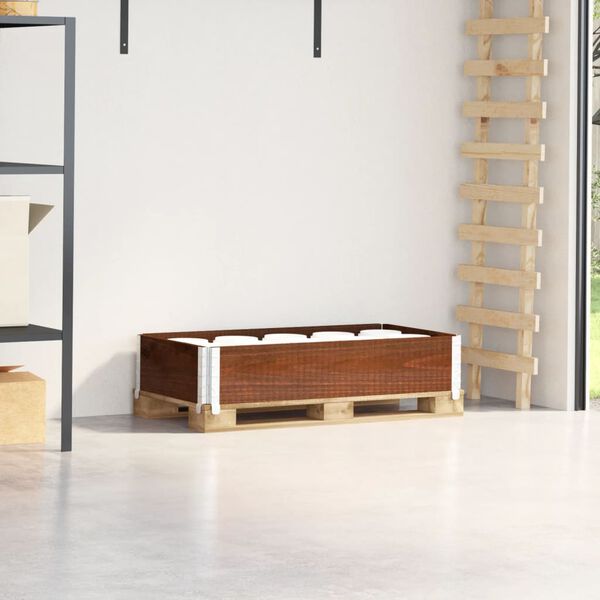 vidaXL Ramă pentru paleți, maro, 100x50 cm, lemn masiv de pin