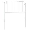 vidaXL Tăblie de pat de schimb metalică, alb, 90 cm