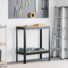 vidaXL Bănci de lucru cu raft Negru 81 x 41 x 91 cm Lemn compozit