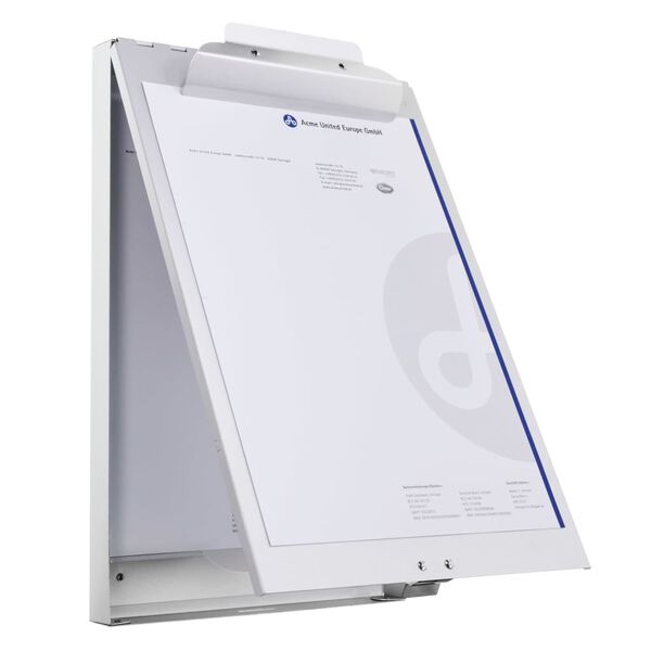 WESTCOTT Clipboard cu clemă sus, compartiment depozitare, A4, aluminiu