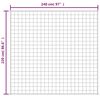 vidaXL Pătură grea, albastru, 220x240 cm, 15 kg, material textil