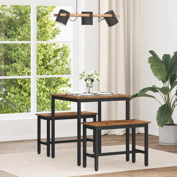 vidaXL Mese de sufragerie METAL