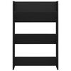 vidaXL Pantofare de perete, 2 buc., negru, 60x18x90 cm, PAL