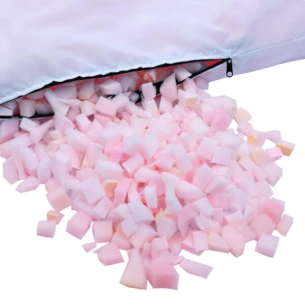 vidaXL Umplutură din spumă mărunțită Roz 10 kg Poliuretan