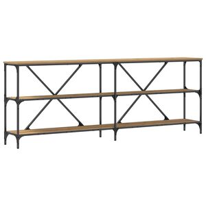 vidaXL Masă de consolă Stejar artizanal 200 x 30 x 75 cm Lemn compozit