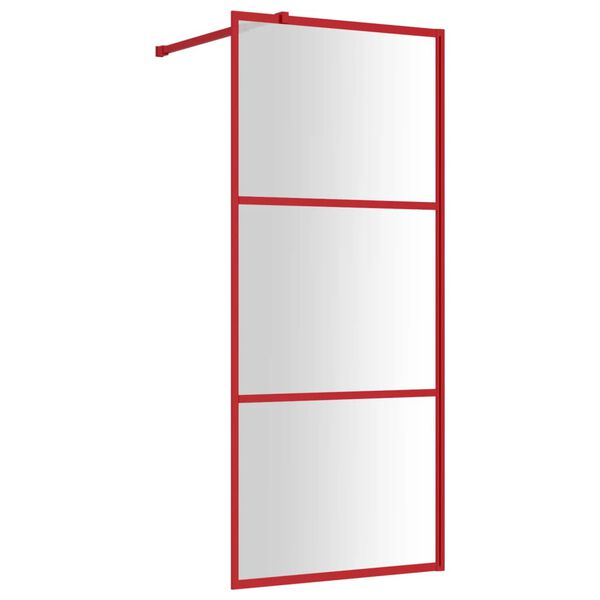 vidaXL Paravan de duș walk-in, 90 x 195 cm, sticlă ESG transparentă