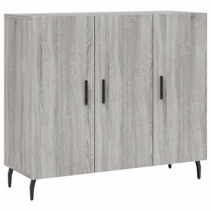 vidaXL Dulap, gri sonoma, 90x34x80 cm, lemn compozit