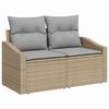 vidaXL Set de canapele pentru grădină 5 pcs Bej Rattan poli