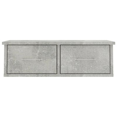 vidaXL Dulap de perete cu sertare, gri beton, 60x26x18,5 cm, PAL