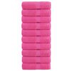 vidaXL Prosoape de baie premium SOLUND, 10 buc. roz, 30x30 cm, 600 g/m&sup2;