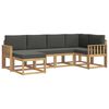 vidaXL Set de canapele de exterior 6 buc. Alb și antracit Poliester
