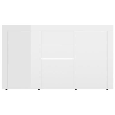 vidaXL Servantă, alb extralucios, 120 x 36 x 69 cm, PAL