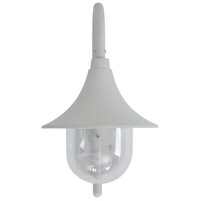 vidaXL Lampă de perete de grădină E27, alb, 42 cm, aluminiu