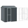 vidaXL Cușcă pentru păsări Antracit 418 x 210 x 247 cm Oțel Galvanizat