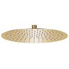 vidaXL Cap de duș tip ploaie rotund, auriu, 30 cm, oțel inoxidabil