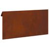 vidaXL Gard pentru melci Ruginit 50 x 3,5 x 25 cm
