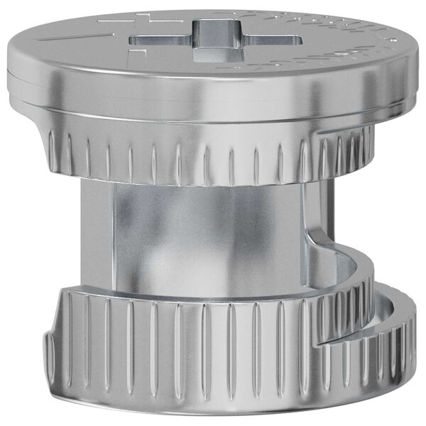 vidaXL Șuruburi cu &icirc;ncuietoare tip cam 12 pcs Argintiu 12 x 10 mm