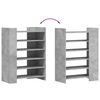 vidaXL Pantofar, gri beton, 74,5x37,5x100 cm, lemn prelucrat