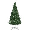 vidaXL Brad de Crăciun cu lumini decorative cu coarde Verde 400 cm PVC