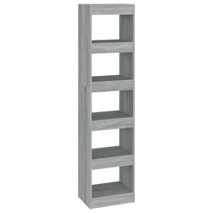 vidaXL Bibliotecă/Separator cameră, gri sonoma, 40x30x166 cm