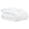 vidaXL Duvet de iarnă 202 x 201 x 5 cm Iarnă Poliester Alb Respirabil