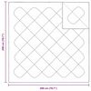 vidaXL Cuverturi și pilote Alb 200 x 200 cm Poliester