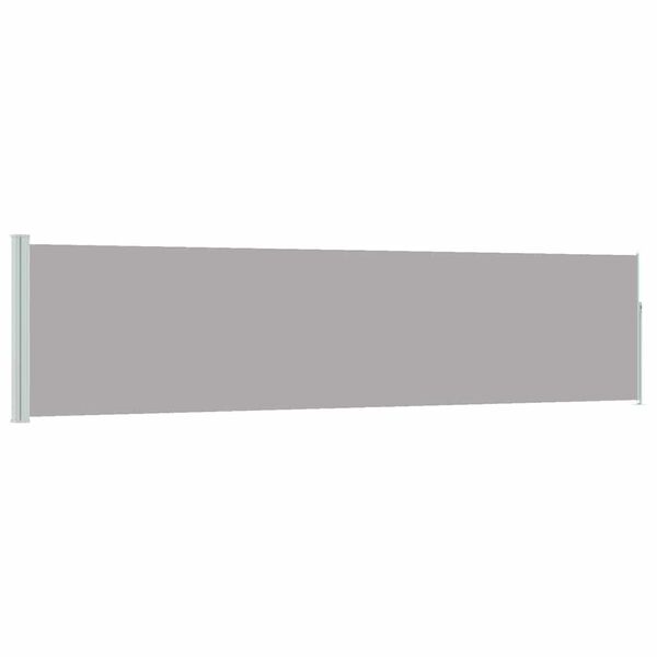 vidaXL Copertină laterală retractabilă de terasă, gri, 120 x 500 cm