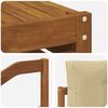 vidaXL Set de canapele de exterior cu pernă 9 pcs Natural și Bej
