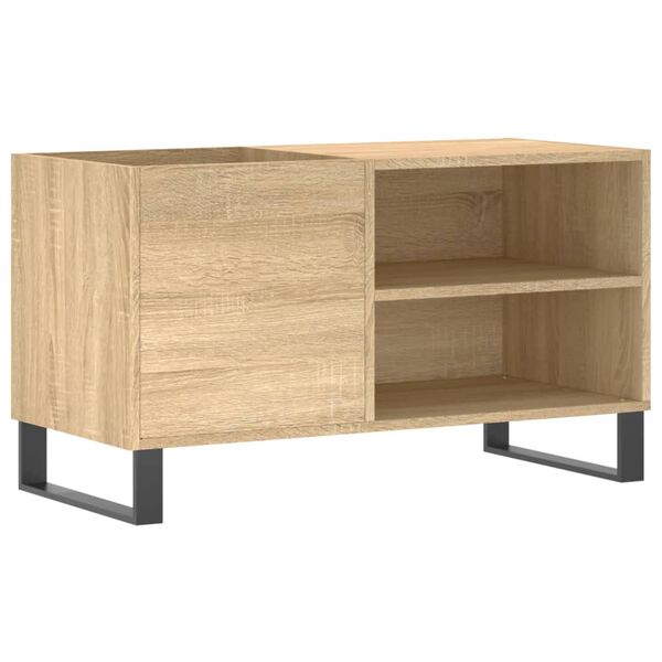 vidaXL Dulap pentru discuri stejar sonoma 85x38x48 cm lemn prelucrat