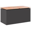 vidaXL Bancă de grădină Negru 80 x 40 x 43 cm Oțel