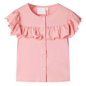 vidaXL Tricou pentru copii, roz mediu, 104