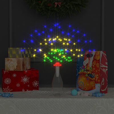 vidaXL Lămpi cu artificii de Crăciun, 2 buc., 280 LED multicolor 20 cm