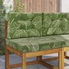 vidaXL Perna pentru canapea de exterior 2 pcs Design cu frunze