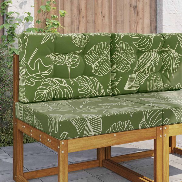 vidaXL Perna pentru canapea de exterior 2 pcs Design cu frunze