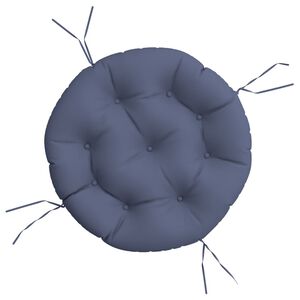 vidaXL Pernă rotundă, bleumarin, &Oslash; 60 x11 cm, țesătură Oxford