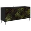 vidaXL Cabinet TV ELBURG 102 x 33 x 51 cm Stejar Negru Lemn prelucrat