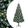 vidaXL Brad de Crăciun artificial Verde 240 cm PVC și Oțel și Plastic