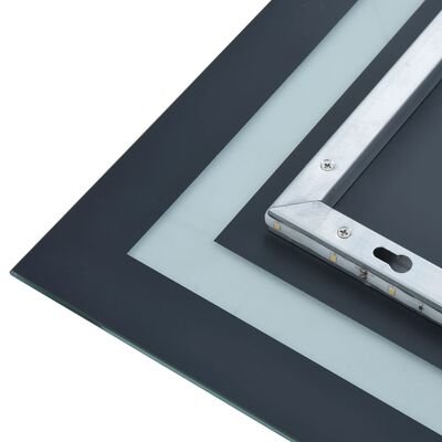 vidaXL Oglindă cu LED de baie cu senzor tactil, 60 x 100 cm