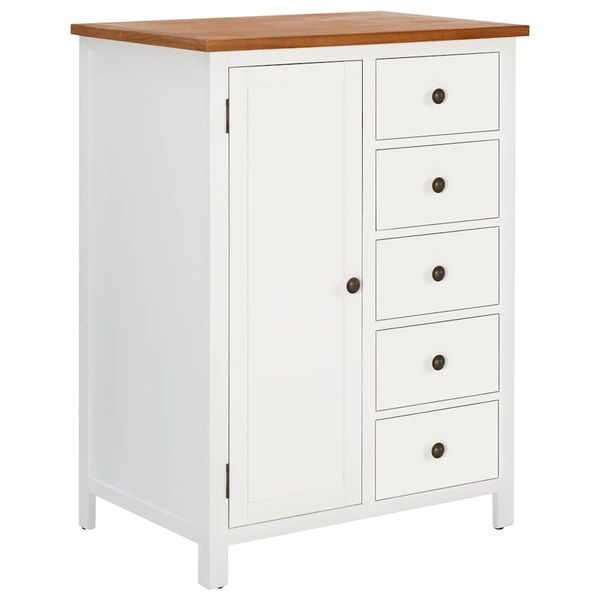 vidaXL Șifonier, 76 x 52 x 105 cm, lemn masiv de stejar