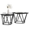 vidaXL Set măsuțe laterale 2 pcs Stejar negru 50 x 50 x 40 cm