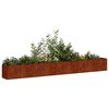 vidaXL Jardinieră Rusty 360x40x40 cm Oțel rezistent la intemperii