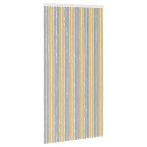 vidaXL Perdea pentru insecte din chenille Gri și Bej 100 x 200 cm