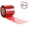 vidaXL Perdea pentru ușă, roșu, 200 mmx1,6 mm 50 m, PVC