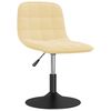 vidaXL Scaune de masă pivotante, 4 buc., crem, catifea