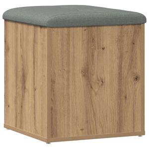 vidaXL Bancă de depozitare Stejar Artisan 42x42x45 cm Lemn prelucrat