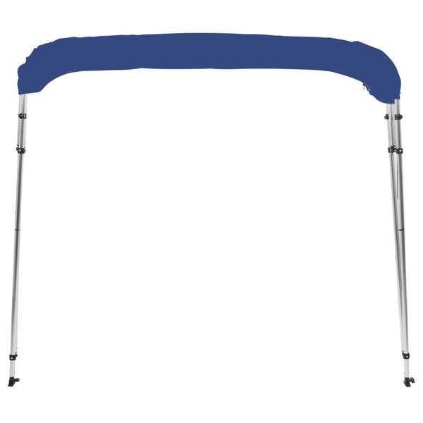 vidaXL Parasolar barcă Bimini cu 4 arcuri, albastru, 243x210x137 cm