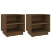 vidaXL Noptiere, 2 buc, maro miere, 40x34x40 cm, lemn masiv de pin