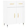 vidaXL Dulap, alb extralucios, 69,5x34x90 cm, lemn compozit