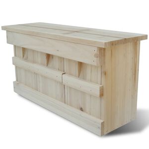vidaXL Căsuță cuiburi vrăbii 44 x 15,5 x 21,5 cm