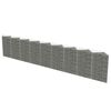 vidaXL Perete gabion, 630 x 30 x 100 cm, oțel galvanizat